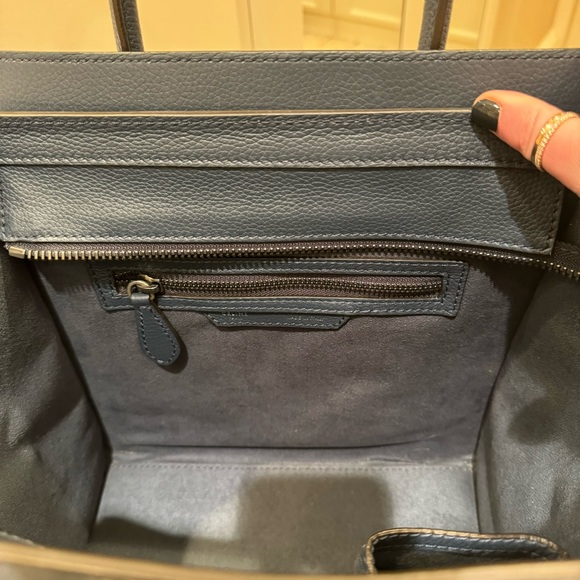 Celine - Micro Luggage Handbag in Baby Drummed Calfskin - Picture 12 of 16